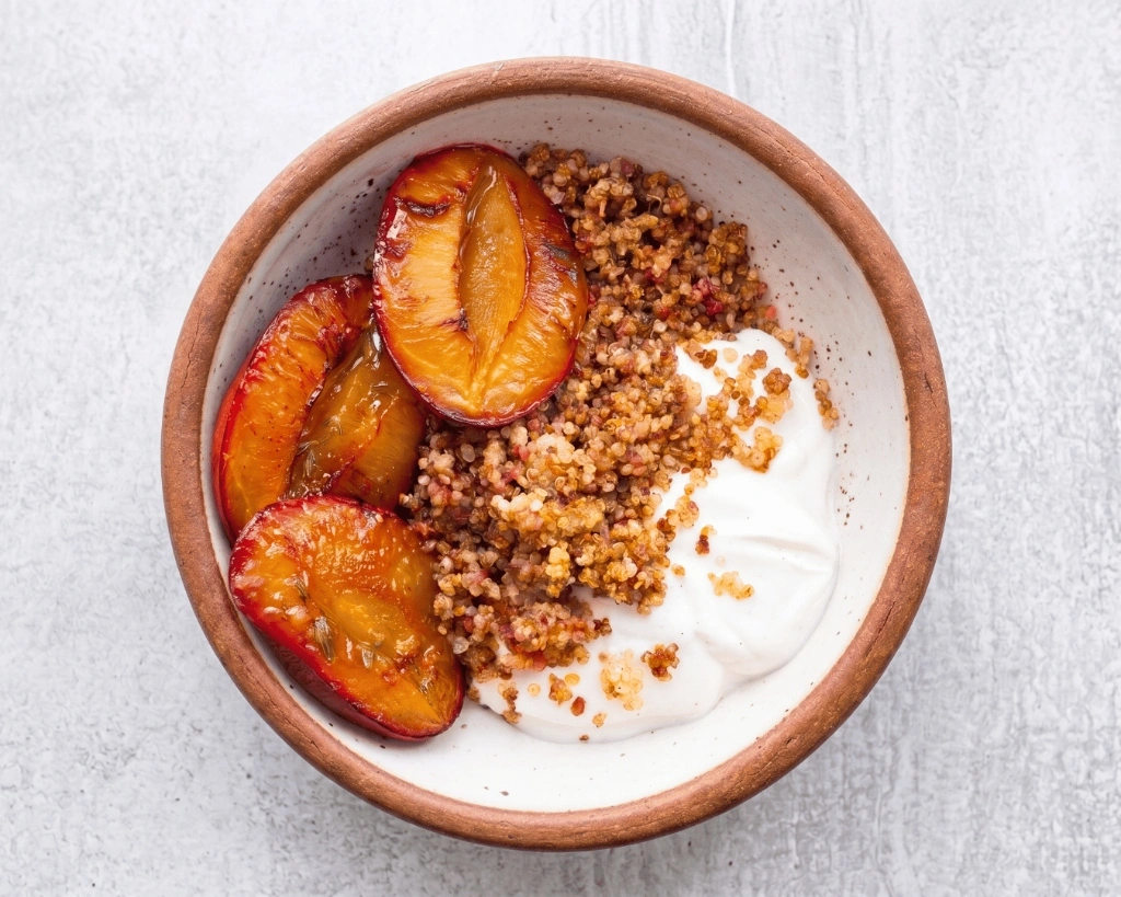 Sea Moss Seared Plums & Cinnamon Quinoa — Isle of Moss Recipe